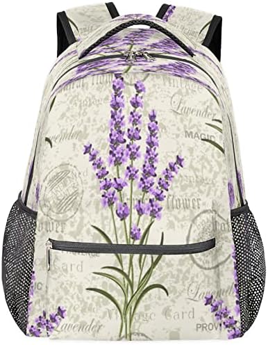 Casual Backpack Purple Lavender School 