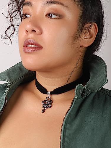 Sacina Gothic Snake Choker Necklace, Snake Necklace for Women, Gothic Goth Choker, Goth Jewelry, Halloween Christmas Jewelry Gift for Women3