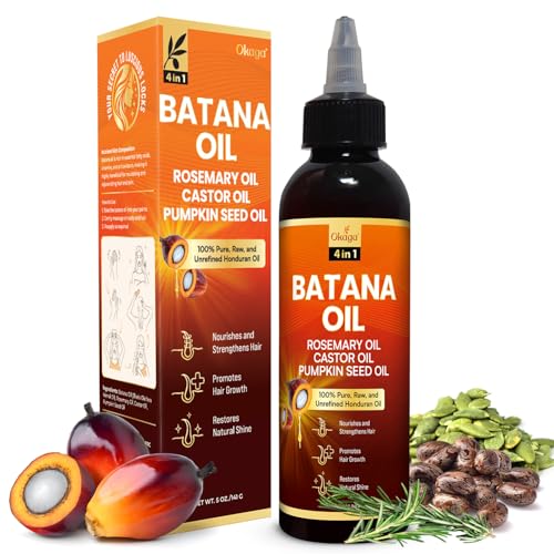 Okaga Batana Oil for Hair Growth with Rosemary, Castor, and Pumpk...