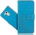 Produktbild FoneExpert® Huawei Honor 6C Pro Handy Tasche, Wallet Case Cover Flower Hüllen Etui Hülle Ledertasche Lederhülle Schutzhülle Für Huawei Honor 6C Pro