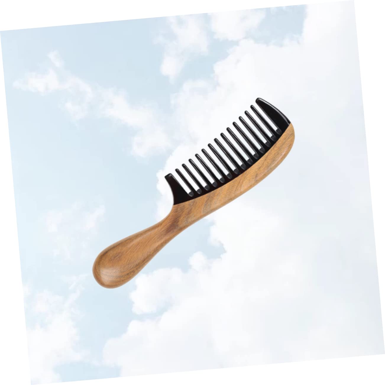 minkissy 2St Taschenkamm aus Holz Kamm für dickes Haar Afro-Kamm Schnurrbartkamm aus Holz japanischer Holzkamm Kämme Kamm aus Naturholz Hornkamm antistatisch hölzerner Kamm Hörner Bambus