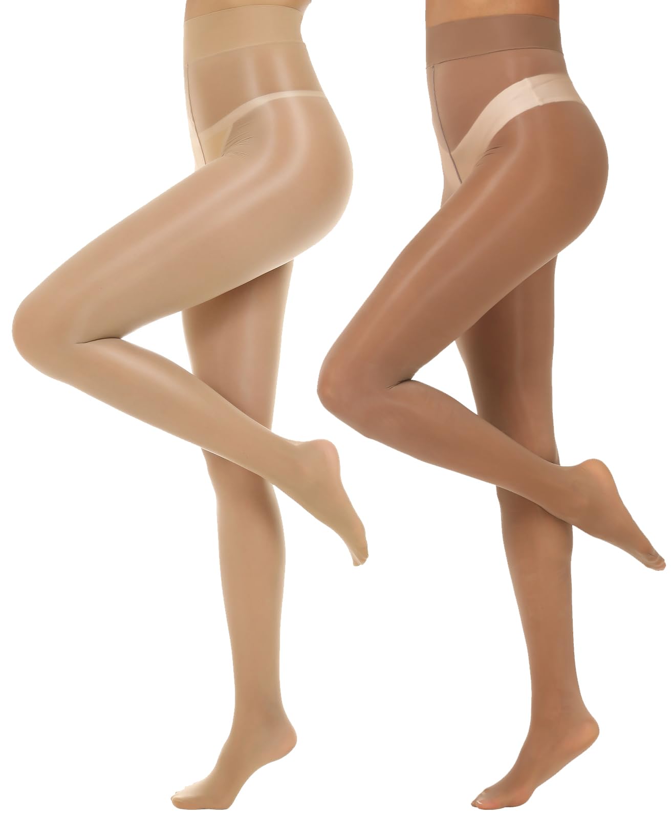 MANZI Shiny Pantyhose 2 Pairs