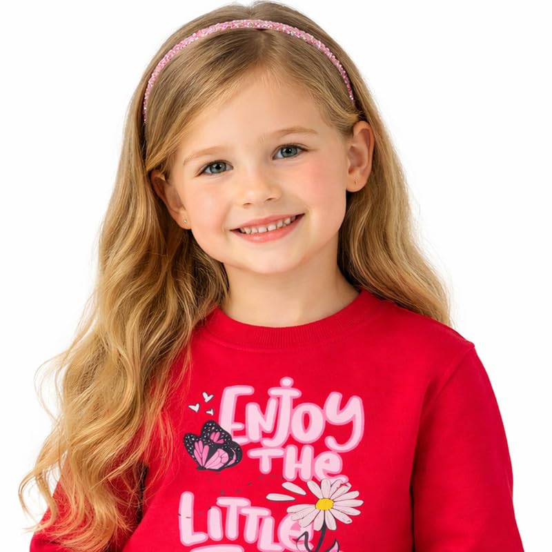 mininest Full Sleeves Warm Printed Comfortable Breathable Regular fit Red Sweatshirt for Boys & Girls.(6-7 Years) 1