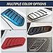 2PCS Car Hood Vents, Hood Scoops for Cars, Decorative Intake Scoop Turbo Bonnet Vent Cover, Vehicle Exterior Decorative Air Flow Intake Trim Cover Accessories Universal for Sedan SUV Truck