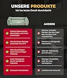 HS-Hundebett® Kuschelbett Deluxe Cord S (60x75 cm) – Orthopädisches Hundebett Grün für mittelgroße Hunde – Memory Foam, waschbar, rutschfest – Made in Germany