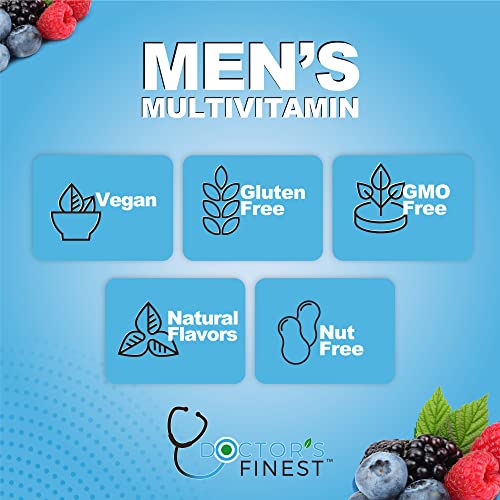 Doctors Finest Sugar Free Multivitamin For Men, Vegan, Gmo-Free Gluten Free, Great Taste Natural Strawberry Flavor Gummy Vitamins, With 20 Vitamins And Minerals, Dietary Supplement, 90 Gummies #TOP2