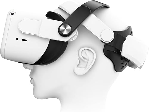 NIUVR Correa para la cabeza compatible con MetaOculus Quest 2 repuesto para correa Elite ajustable cómoda mejorada multipunto dispersión equilibrada