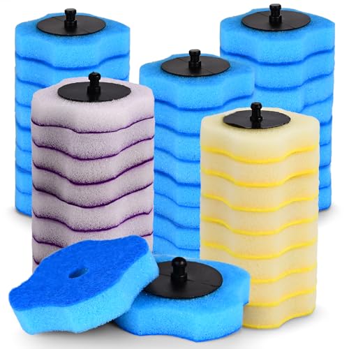 Disposable Toilet Brush Refills - 40pc Stoilet Brush Head Replacement - Cleaning Accessories - Toilet Wand Refills - Disposable Toilet Cleaning System - Toilet Brush Refill Pads