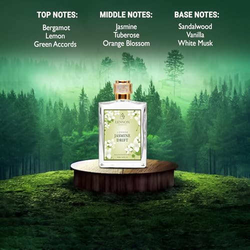 Image of Jasmine Drift & Bloom Aura Eau De Parfum Gift Set for Men & Women | Long Lasting Floral & Woody Fragrance | Premium Luxury Perfume Combo | Ideal for Gifting | 50 ml x 2