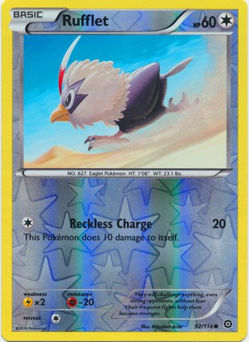Pokemon - Rufflet (92/114) - XY Steam Siege