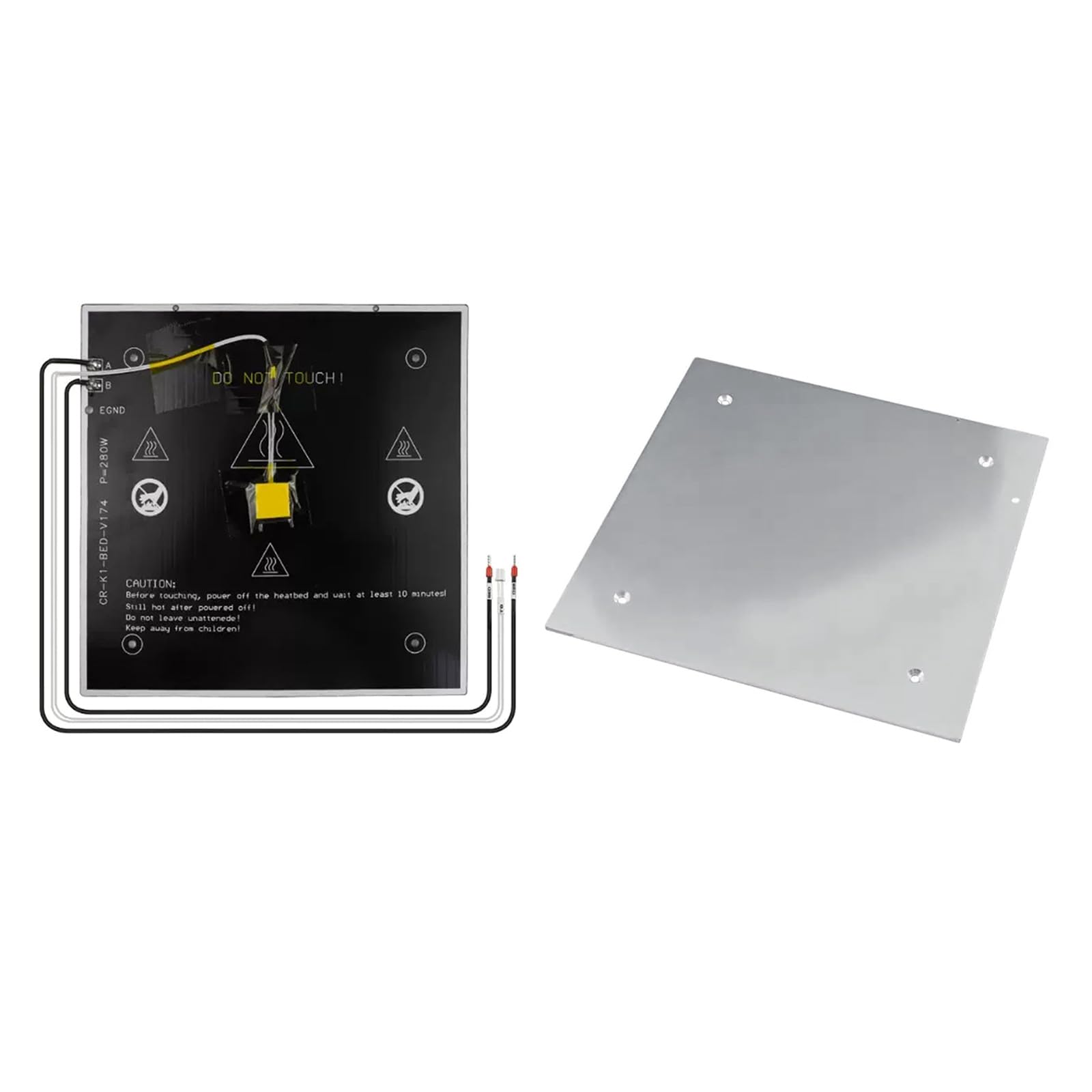 Plataforma de cama térmica de aluminio de 235 x 235 mm, placa magnética de aluminio para actualizaciones y mantenimiento de impresoras 3D