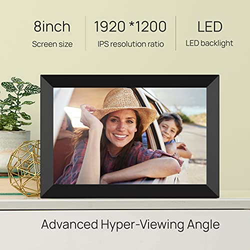 Digital Photo Frames,Newest UI Design YENOCK 8 inch High Resolution