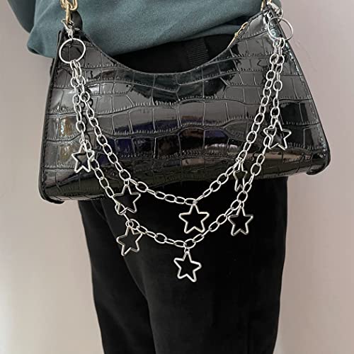 Image of Bounzhi Hip Hop Pant Chain Acrylic Jean Chain Punk Wallet Chain Rock Pocket Chain for Men and Women
