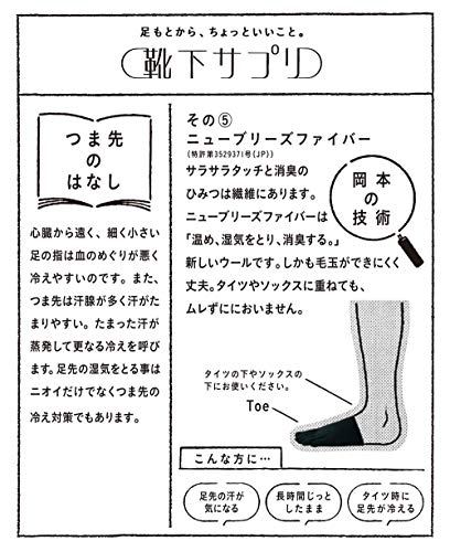 [オカモト] 靴下サプリ つま先からあったかインナーソックス