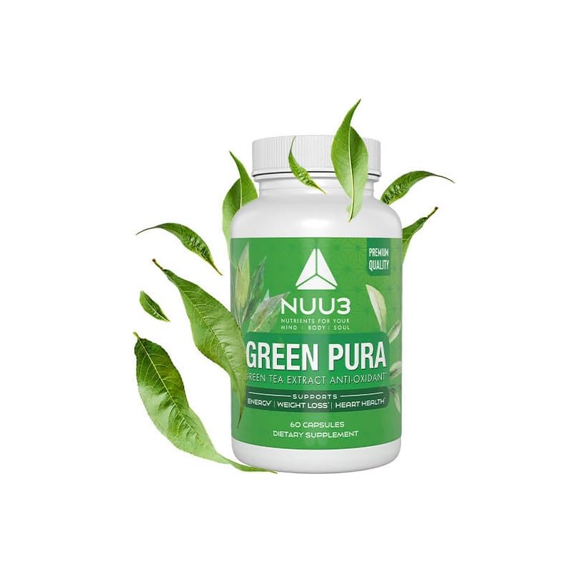 GreenPura 100% Ultra-Pure Green Tea Extract Support Immune Health Capsule (1) 1 Count (Pack of 1)