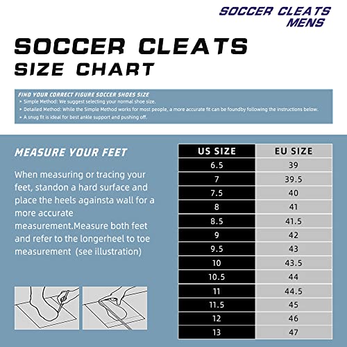 Zvc Soccer Cleats Mens Football Cleats Soccer Shoes Outdoor Indoor Training Turf Football Shoes For Youth Kids Big Boys Tf #TOP7