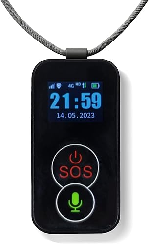 Dispositivo de alerta médica celular para ancianos  Collar de botón de pánico portátil  Sistemas de alerta médica para personas mayores  Resistente