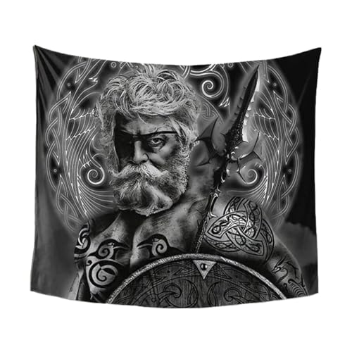 Tapiz vikingo decorativo en formato de póster colgante vintage para paredes de dormitorios