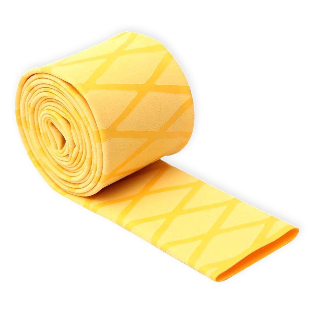 Hilltop Products Ltd Non Slip Handle Textured Heat Shrink X Wrap Grip Tubing (20mm Yellow, 0.5 Metres)