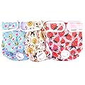 3 Packs Reusable Dog Nappies, Super Absorbent Washable Dog Diapers Puppy Sanitary Wraps Panties for Female Pet Incontinence and Long Travels 50-60 cm/19.7-23.6 inch (L)