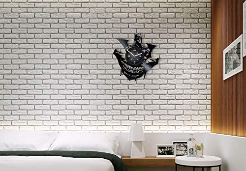 Batman Arkham City Vinyl Record Wall Clock. Decor For Bedroom, Living Room, Kids Room. Gift For Him Or Her. Christmas, Birthday, Holiday, Housewarming Present. #TOP3