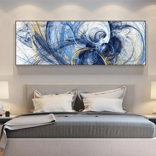 Peinture sur toile colorée abstraite pour raviver un mur blanc uni