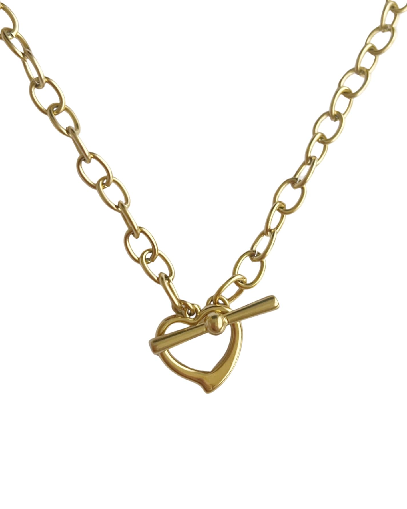 Damen Kette Marbella aus Edelstahl mit Herz Verschluss