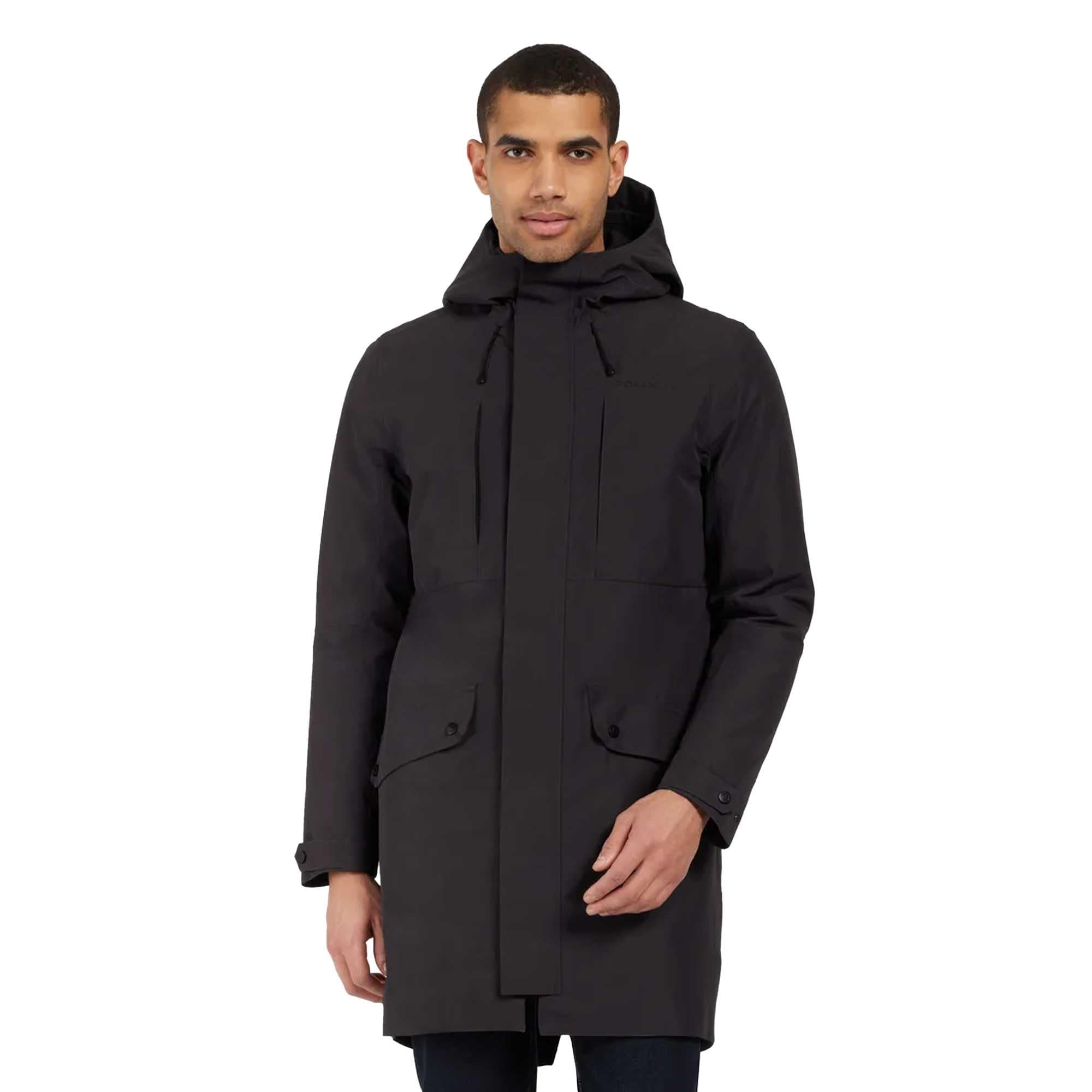 Didriksons Men's Black Falke Unisex Parka: : Xl Size: Xl, Colour: