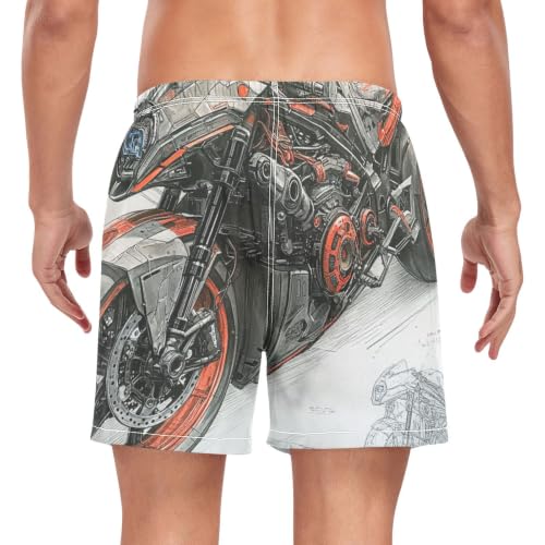 Bañador masculino elástico y transpirable para moto y fitness diario 2