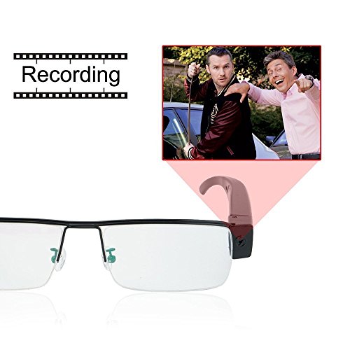 Mofek Occhiali con telecamera nascosta, 8 GB, 1920...