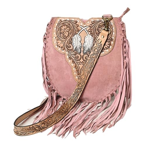 American Darling Cross Body Hand Tooled Genuine Leather Western Women Bag Handbag Purse | Crossbody for Cute Purs