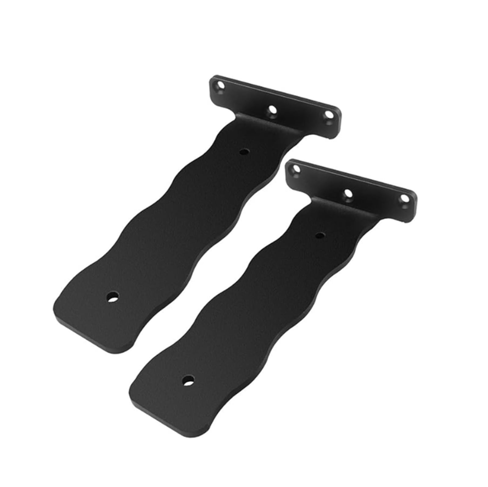 Juaksqzyi Black 2Pcs Hidden Floating Shelf Brackets Industrial Decorative Wall Mounted Support Easy Installation, For Diy(6 Inch)