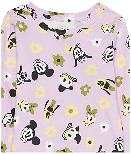 Image of Amazon Essentials Disney | Marvel | Star Wars | Frozen | Princess Girls and Toddlers' Long-Sleeve Tunic T-Shirts, Pack of 3