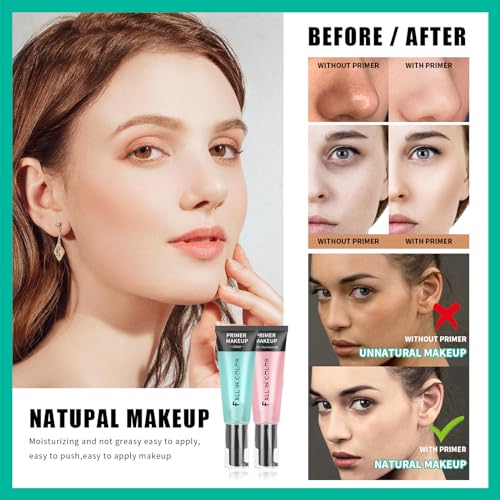 Primer Makeup, Long Lasting Face Primer Moisturizing Makeup Primer, Hydrating Skin Evens And Brighten Makeup Primer For Face With Hyaluronic Acid, Gel-Based Face Primers, Natural, Vegan, 24ml - Image 7
