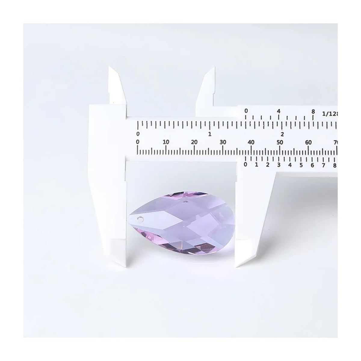 Crystal Chandelier Prism, Sun Catcher, 30Pcs Glass Teardrop K9 Crystal Beads 38mm Chandelier Pendant Parts Lamp Prisms Hanging Decoration(Violets)