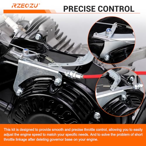 Image of Throttle Control Linkage Bracket Kit Compatible with Predator 212 224cc 196cc GX160 GX200 Engine Coleman CT200U BT200X CT200U-EX Baja MB165 MB200 Axis M200 Mini Bike Go Kart Parts Governor Rod