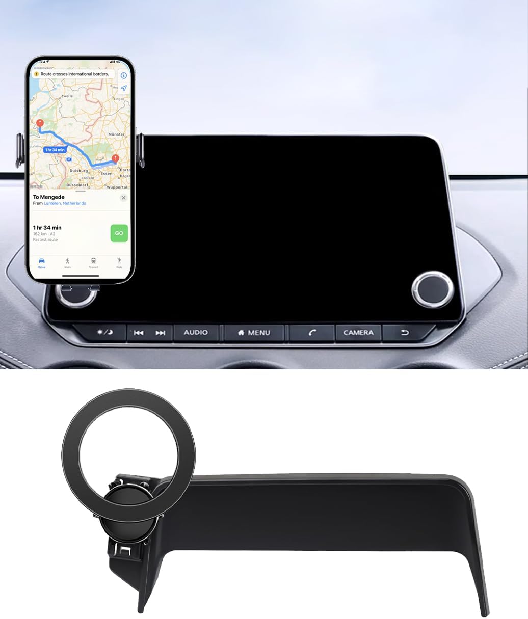 Magnetic Car Phone Holder Accessories for Nissan Altima SR SV 2019-2024 2025/Sentra SR SV 2020-2024 2025/Rogue S SV 2021-2024 2025 Dash Mount Cell Phone Holder for Most Smartphones(For 8inch Screen)