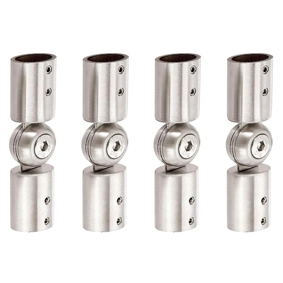 IJSDNVJNDX Adjustable Elbow Connector for Shower Room 304 Stainless Steel Rod Corner Connector for Bay