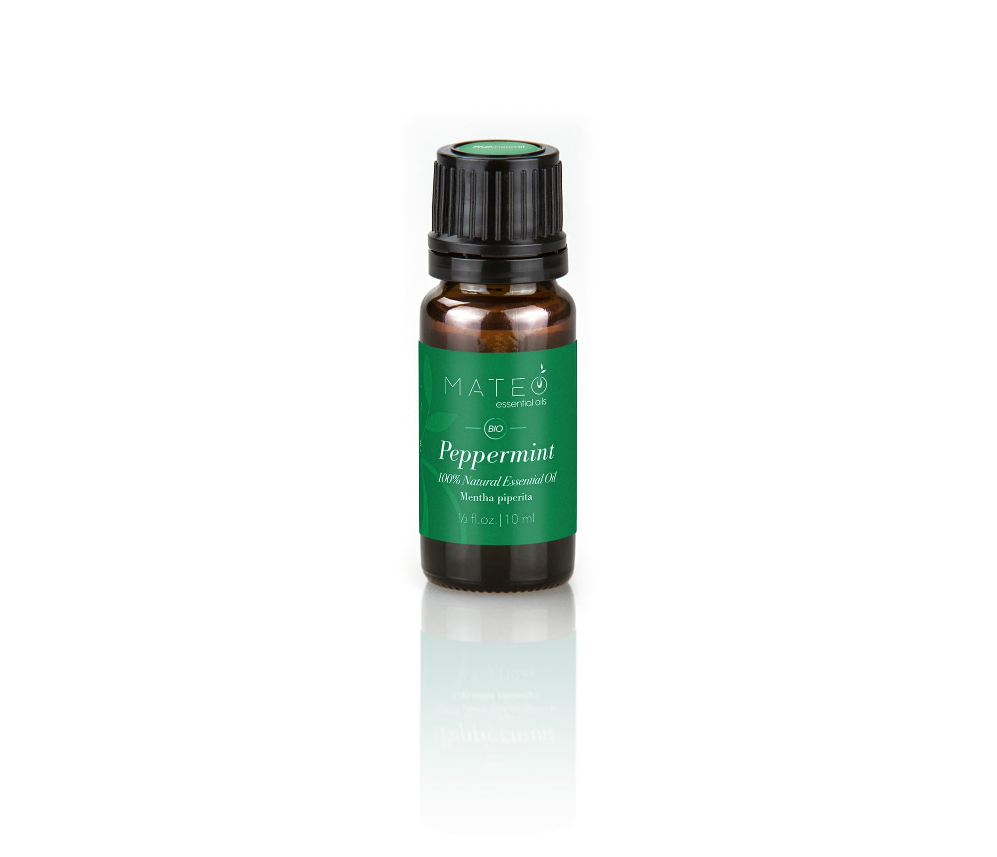 MateoEssentialOils – Olio Essenziale di Menta Piperita 100% Puro & Naturale – Qualità terapeutica – Ideale per Aromaterapia, Diffusori, Massaggi e Cura del Corpo – Effetto Rinfrescante – 10 ml.