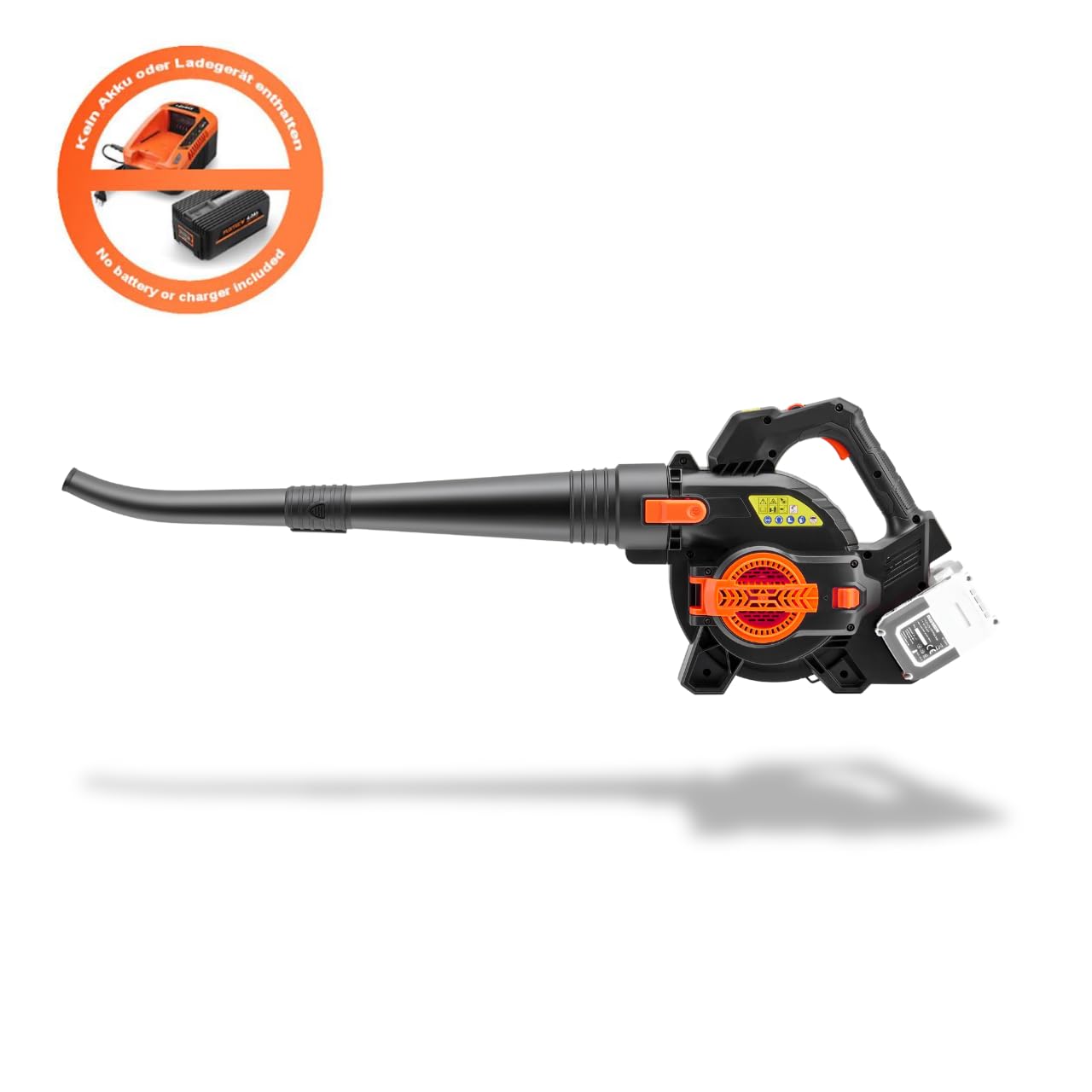 FUXTEC Soffiatore Aspirafoglie a Batteria 40V 2-in-1 FX-E2LBS, senza batteria né caricatore, con sacco di raccolta, potenza di aspirazione 685 m³/h, impugnatura ergonomica, regolatore di velocità
