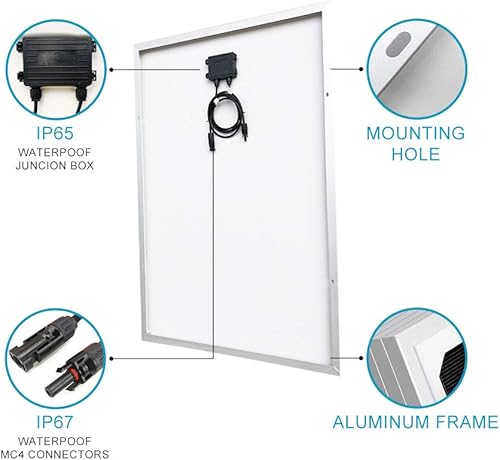 Miniatura 3 de Kit de energía eólica solar de 3 KW, sistema híbrido de 48 V, kit de carga de batería: generador de turbina eólica de 1000 W + 20 paneles solares