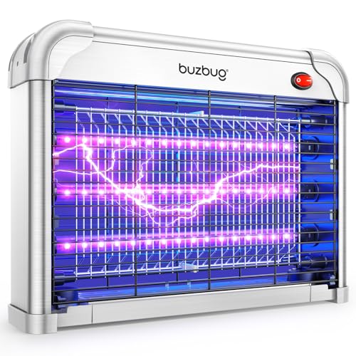 Buzbug LED Bug Zapper Indoor, 3 Efficient 50000H LED Bulbs, Energy Saving & Dual Band Attraction...