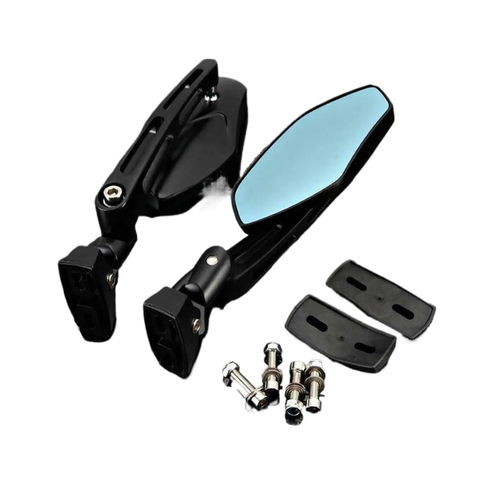 Espejos retrovisores de carreras para motocicleta FZ1 FZR YZF R1 R6 de extremo de manillar 8