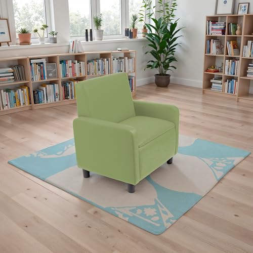 Image of FDP Kid Comfort Collective Modular Club Chair with Arms - Fern Green