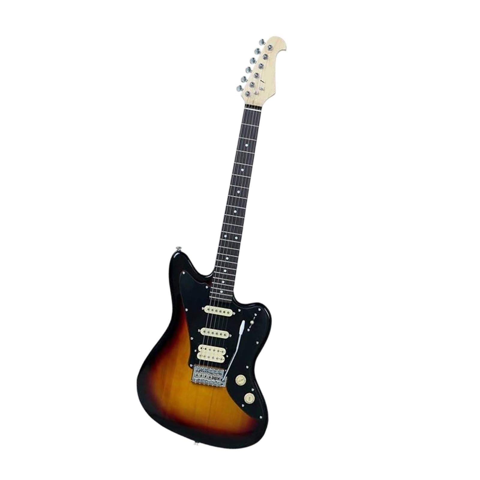 Gitary Elektryczne Pełnowymiarowe Klasyczna Gitara Elektryczna Dla Prawej Ręki Korpus Z Drewna Lipowego Wykończenie W Odcieniu Zachodzącego Słońca