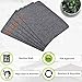 Aonewoe Felt Placemats Set of 6 Absorbent Table Mats Non Slip Heat Resistant Place Mats for Wood Table(Grey)