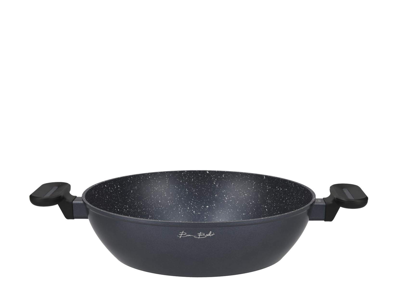 H&H Vortex Saute Pan by Bruno Barbieri Forged Aluminum, 28 cm, Blue