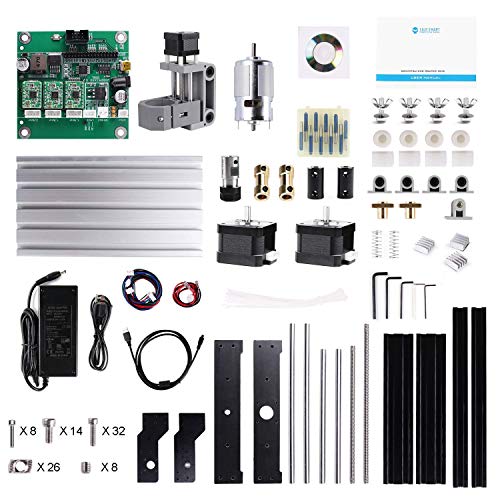 Genmitsu CNC Router Kit 1810-PRO GRBL Control 3 Axis Plastic Acrylic PCB PVC Wood Carving Milling Engraving Machine, XYZ Working Area 180 x 100 x 45mm