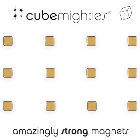 Amazon ネオジム磁石 強力マグネット おしゃれでかわいい Mighties キューブ ゴールド ラージパック マグネット 文房具 オフィス用品