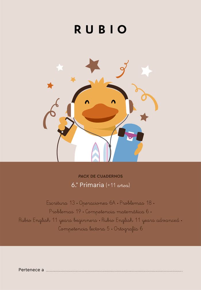 Pack de cuadernos 6.º de Primaria (+11 años)